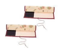 Veemoon 2 pezzi Astucci in Tela per Pennelli con Custodia Protettiva Organizer Artistico Versatile per Pennelli da Pittura e Calligrafia Design Vintage Giapponese Elegante per Artisti e