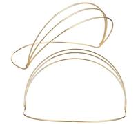 Veemoon 2 pezzi Base per Corona da Capelli in Ferro Durevole Accessorio DIY per Fascia e Ornamento Capelli Supporto Elegante per Corona da Sposa Adatto per Feste e Fotografie
