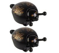 Veemoon 2 Pezzi Campanello Bici Coccinella in Rame e Plastica per Bici da | Suono Fino a 100 Decibel, Adatto a Manubri da 21 a 23mm, Colore Nero Colore Casuale