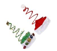 Veemoon 2 Pezzi Cappello di Natale Decorativo, Copricapo Festivo, e Ferro, per Feste di Natale e Feste in Costume Stili multipli