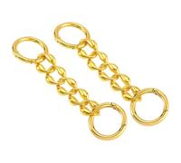 Veemoon 2 Pezzi Catena di Estensione per Borsa in Metallo Colore Oro, Accessorio Fai da Te per Tracolla Borsello Donna, Design Elegante e Funzionale per Rendere la Borsa Comoda e Attraente