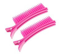 Veemoon 2 pezzi Clip per Capelli da Parrucchiere in Plastica Flessibile per Radici e Volume Fermagli Resistenti per Capelli Spessi Ricci Lisci Uso Professionale e Quotidiano