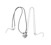 Veemoon 2 Pezzi Collana Magnetica Dell'amore Collana Di Fascino Magnetico Del Cuore Collana Con Numero Da Donna Collana Ad Ala D'angelo Ciondolo Cuore D'amore Lega Di Zinco