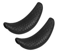 Veemoon 2 Pezzi Cuscino Cervicale a Mezzaluna in Gomma per Lavaggio Chioma | Antiscivolo, Design Ergonomico, per Saloni e Spa, Colore Nero, Stile Classico