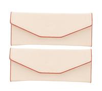 Veemoon 2 Pezzi Custodia per Pinzette per PU Organizer Portatile Multi per Strumenti per e Accessori Design e Capiente Bianco