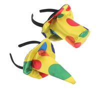 Veemoon 2 pezzi Fascia Cappello Clown per Costume e Halloween Accessorio Giullare per Feste e Cosplay Design Accattivante per Ragazze Coordinabile e Versatile