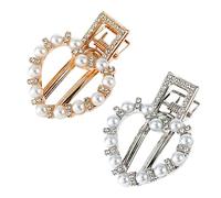 Veemoon 2 pezzi Fermagli per con e Clip Metallo Eleganti e Resistenti Accessori Moda per Ragazze e Donne Fermagli Vintage Adatti per Fissare e Decorare Tutti Tipi Acconciature
