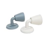 Veemoon 2 Pezzi Fermaporta Silicone Autoadesivi per Ufficio e Camera Letto Protezione Mute per Maniglia Bianco