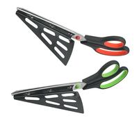 Veemoon 2 Pezzi Forbici Pizza in Acciaio Inox Staccabili con Paletta Solleva Pizza Tagliapizza Multiuso per Casa e Insalata Lama Sicura e Lavabile in Lavastoviglie Taglio Facile e