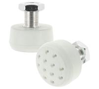 Veemoon 2 Pezzi Freni Regolabili in Gomma e Lega di Alluminio per Pattini a Rotelle Doppia, Tappo di Ricambio per Fermo Punta, Accessori per Pattinaggio Adulti Uso Urbano e Parco