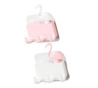 Veemoon 2 Pezzi Gancio Adesivo Fenicottero Rosa in Plastica, senza Fori | Decorazione Semplice e Raffinata, Tenuta Forte per Chiavi e Utensili, per Ingresso e Soggiorno
