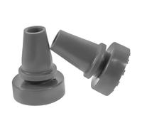 Veemoon 2 Pezzi Gommini Antiscivolo per Bastoni da Passeggio e Stampelle Accessori Protezione Punta in Gomma Grigia Compatibili Trekking e Alpenstock