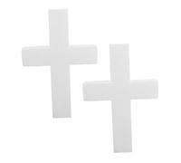 Veemoon 2 Pezzi in Polistirene Non Verniciata per Prima Comunione Decorazioni Religiose in Schiuma Leggera Modello per Artigianato Te Duraturi per Sacri