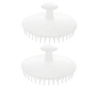 Veemoon 2 pezzi Massaggiante per Capelluto Shampoo Brush Portatile con Setole Morbide per Pulizia Profonda per Doccia e Relax Adatta per La Degli Animali Colore Casuale Colore Casuale