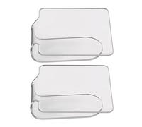 Veemoon 2 pezzi Palette Trucco Professionale Trasparente in Acrilico per Miscelare Fondotinta Polveri e Correttori Palette Cosmetica Portatile Ergonomica per Viaggi e Uso Manuale