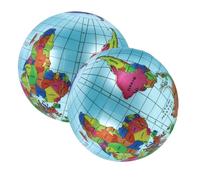 Veemoon 2 Pezzi Pallone Gonfiabile Mappa Del per Giochi Educativi per Geografia Facile Trasportare e per Design per Apprendimento Interattivo
