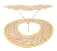 Veemoon 2 Pezzi Parasole per Casco in Paglia 45 Cm Visiera a Larga Protezione Solare, Accessori per Caschi Protettivi Leggeri e Traspiranti, Copri Cappello da Cantiere per Colore Casuale