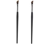Veemoon 2 pezzi Pennelli Occhi Angolati per Eyeliner Sopracciglia e Correttore Strumenti Make Up con Setole Morbide e Manico Ergonomico per Applicazione Precisa e Facile