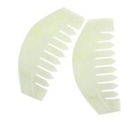 Veemoon 2 Pezzi Pettine Massaggiante in Strumento Guasha Manuale per Capelluto Comb per Stimolazione e Relax Materiale Delicato per Capelli Regalo Elegante per Benessere