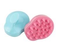 Veemoon 2 pezzi Shampoo Silicone per Capelluto Rosa e Blu Morbida Ricci e Anticrespo Stimola La Circolazione e Rilassa e Tensione