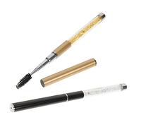 Veemoon 2 pezzi Spazzola per Extension e Oro Scovolino per Sopracciglia e Mascara Ergonomico per e Viaggio