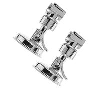 Veemoon 2 Pezzi supporto doccia con ventosa supporto per soffione doccia a ventosa gancio per argento Silver