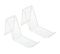 Veemoon 2 pezzi Supporto Scarpe Acrilico per Esposizione Sneaker Sandali e Tacchi Elevati Espositore Trasparente per Negozi e Centri Commerciali Stand Stabile e Facile da Pulire