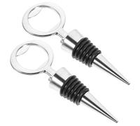 Veemoon 2 pezzi Tappi per Bottiglie in Sigillanti Ermetici Riutilizzabili per Vino e Olio Accessori Decorativi per Feste Chiusura Compatta e Versatile per Uso Domestico