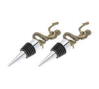 Veemoon 2 Pezzi Tappi per Bottiglie Vino Testa di Sirena Tappi Ermetici Decorativi per Bottiglie di Vino e Liquori Accessorio Bar Portatile per Halloween e Uso Quotidiano Design Nautico