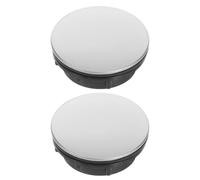 Veemoon 2 Pz Coperchio di Buca per Lavandino PP da Cucina in Acciaio Inossidabile, Accessori Lavello Coprilavello Erogatore Di Sapone Piastra di Copertura per Rubinetto da Cucina, Tappo Metallico