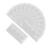 Veemoon 2 Set Modelli Righello per Piedi Plastica Riutilizzabile con Scale Precise per Misurazione Altezza Stencil Decorativo Parete per Monitoraggio