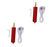 Veemoon 2 Set Penne Elettriche per Incisione Penna Incisore Portatile Ricaricabile USB Strumento Decorazione per Gioielli e Legno per Lavori Precisione e Personalizzazione