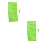 Veemoon 2 Set Scrittura Braille per Non Vedenti con Punteruolo Lavagna Portatile Apprendimento e Braille Strumento Didattico per Adulti