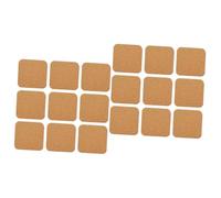 Veemoon 2 Set Sottobicchieri Antiscivolo Bervani Di Sughero Piazza Sughero Sottobicchiere Coaster Di Sughero Sottobicchiere Quadrato Sottobicchieri Rustici Tappi Yellow Di Legno 12 Pezzi*2