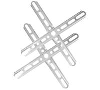 Veemoon 2 Set Staffa di Montaggio a Forma di Croce e Fissaggio Versatile in Ferro Argento Supporto Sicuro per Lampada Sospesa per Plafoniera LED Soggiorno