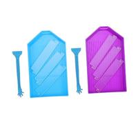 Veemoon 2 Set Vassoi per Perline con Scomparti Regolabili per Pittura Diamante Organizer Plastica per Art Facile Gestione e Ordinamento Diamantini Strumento Multifunzione per Hobby