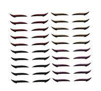 Veemoon 20 Paia Eyeliner Stickers per Donne Colori Strisce per Occhi Adatte Forme Occhi Strumenti Makeup Eleganti e Versatili