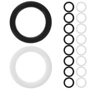 Veemoon 20 Pezzi Anelli di Plastica Rotondi Accessorio per Borsa e Bag Accessories in Plastico per Craft Making Rings per Progetti di Handcrafting e Back To School Party