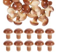 Veemoon 20 Pezzi Funghi Finti Decorativi in Materiale Espanso Statuette di Funghi Leggeri per Decorazione Casa Cucina Asilo e Negozio Oggetti di Scena Fotografici Multifunzione per
