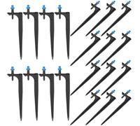 Veemoon 20 Pezzi Gocciolatori per Irrigazione da Giardino Picchetti, Testine di Atomizzazione per Sistemi Irrigazione Prato e Frutteto, Ugelli in PE per Distribuzione Uniforme