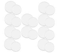 Veemoon 20 pezzi Paracolpi Trasparenti in Gomma Morbida Antiscivolo per Vetro e Mobili Tamponi Non Adesivi Medi per Top Tavolo e Scrivania