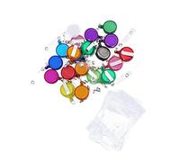 Veemoon 20 pezzi Portanome con Clip e Portabadge Estensibili Custodie Id PVC per Ufficio Studenti e Colore Casuale Colore Casuale