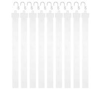 Veemoon 20 Strisce di Plastica per Merce con 8 Ganci a S, Barra Sospesa 50 Cm in Pp Resistente e Inodore, Set da 20 Pezzi per Esposizione e Organizzazione Industriale