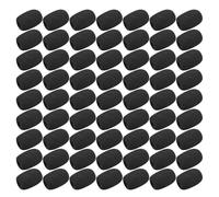 Veemoon 200 Pezzi Coperture Antivento Microfono in Spugna per Auricolare, Parabrezza Morbido 30x22x8mm per Protezione Suoni Vento e Respiro, per Conferenze, Lezioni e Comunicazioni