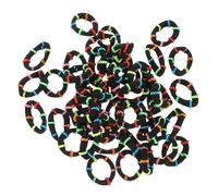 Veemoon 200 pezzi Fasce per Mini Colorate Elastici per Accessori Chic per Acconciature per Feste e