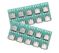 Veemoon 20pezzi Adattatore USB c Femmina PCB Convertitore Modulo per Scheda di Supporto Cavo Trasmissione Dati Semplice Pratico Installazione Rapida Durata Resistenza Stabilità PCB Modulo