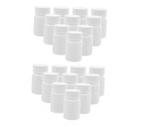 Veemoon 20pezzi Flacone di Medicinali Sigillante in Plastica Organizer per Trasporto di Capsule Piccole Bottiglie di Polvere con Tappo Vite Contenitore per Campioni Viaggio Custodia