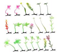 Veemoon 20pezzi Mollette Capelli Piccole Forma Di Pianta Da Accessori Festival e Party Con Design Unico Germoglio Clip Resistenti e Divertenti Per Bambina e Donne