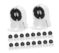Veemoon 20pezzi Portalampada Fluorescente Per Portalampada Per Conversione Tubi Led Staffa Montaggio Per Lampade Conettore Per Clip Copertura Per Lampade Fluorescenti