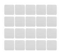 Veemoon 20pezzi Scamosciato per Ceramica in Argilla Morbida Pretagliato Bianco Accessori per Rifinire la Ceramica Utensili per Modellare Argilla Panno per Lucidare